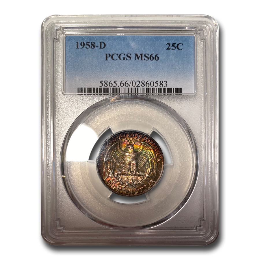 Buy 1958-D Washington Quarter MS-66 PCGS