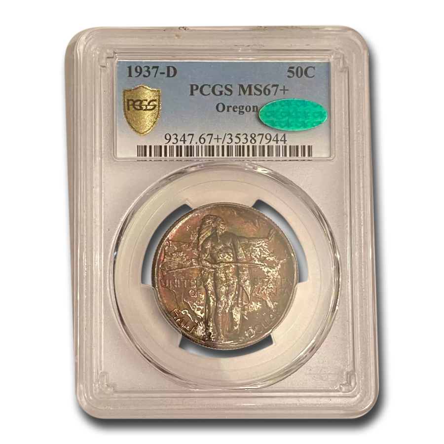Buy 1937-D Oregon Commemorative Half Dollar MS-67+ PCGS CAC