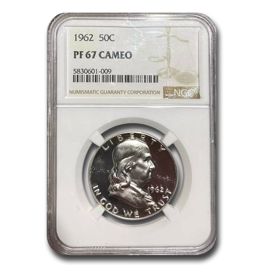 Buy 1962 Franklin Half Dollar PF-67 CAMEO NGC