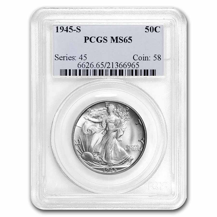 Buy 1945-S Walking Liberty Half Dollar MS-65 PCGS