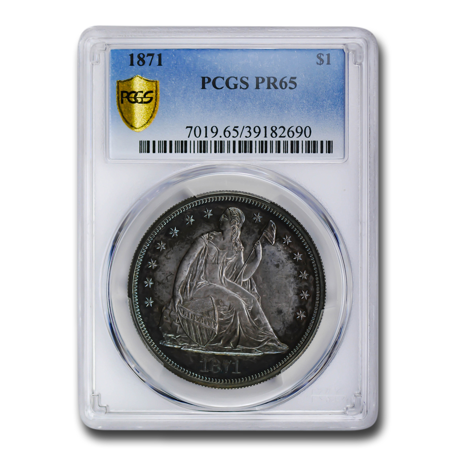 Buy 1871 Liberty Seated Dollar PR-65 PCGS - Click Image to Close