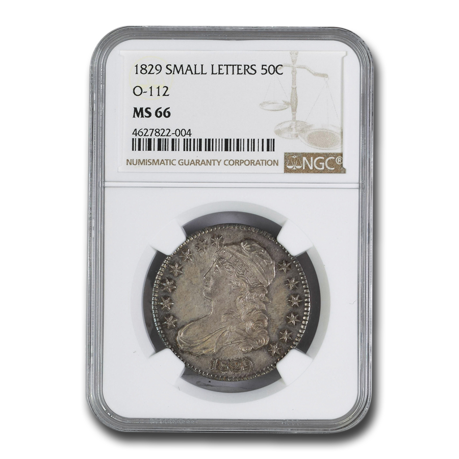 Buy 1829 Bust Half Dollar MS-66 NGC (O-112, Sm Letters)