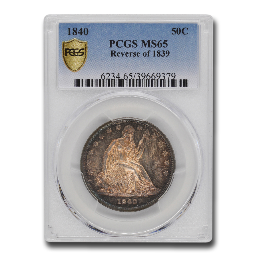 Buy 1840 Liberty Seated Half Dollar MS-65 PCGS (Reverse of 1839)