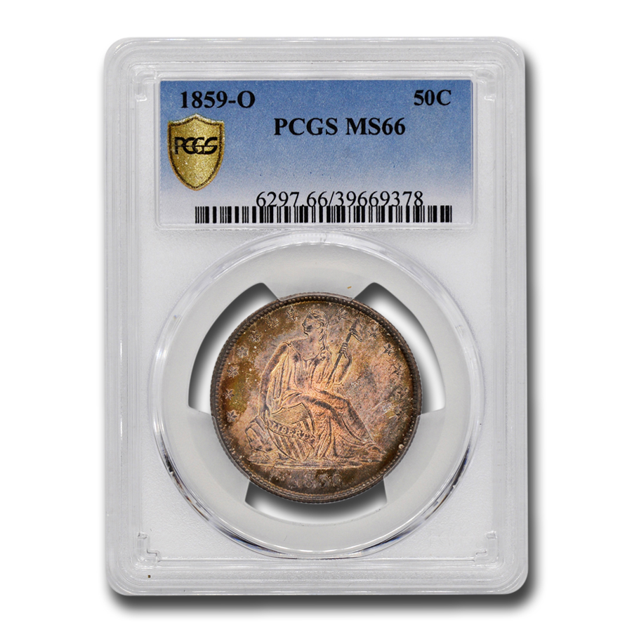 Buy 1859-O Liberty Seated Half Dollar MS-66 PCGS