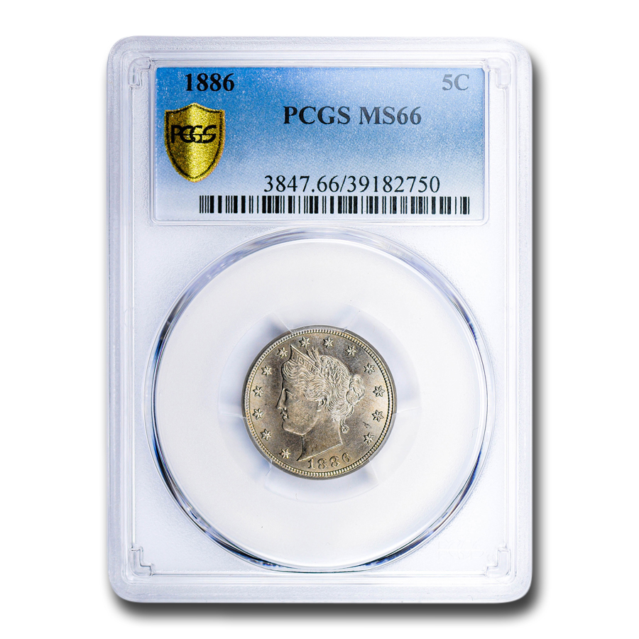 Buy 1886 Liberty Nickel MS-66 PCGS