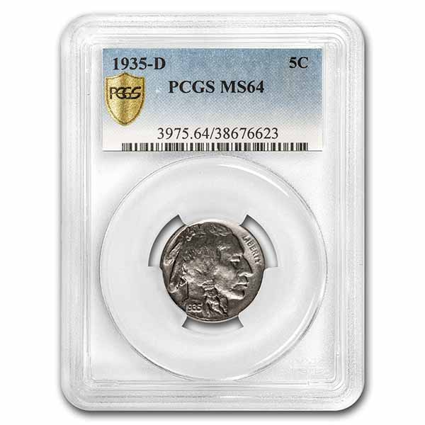 Buy 1935-D Buffalo Nickel MS-64 PCGS