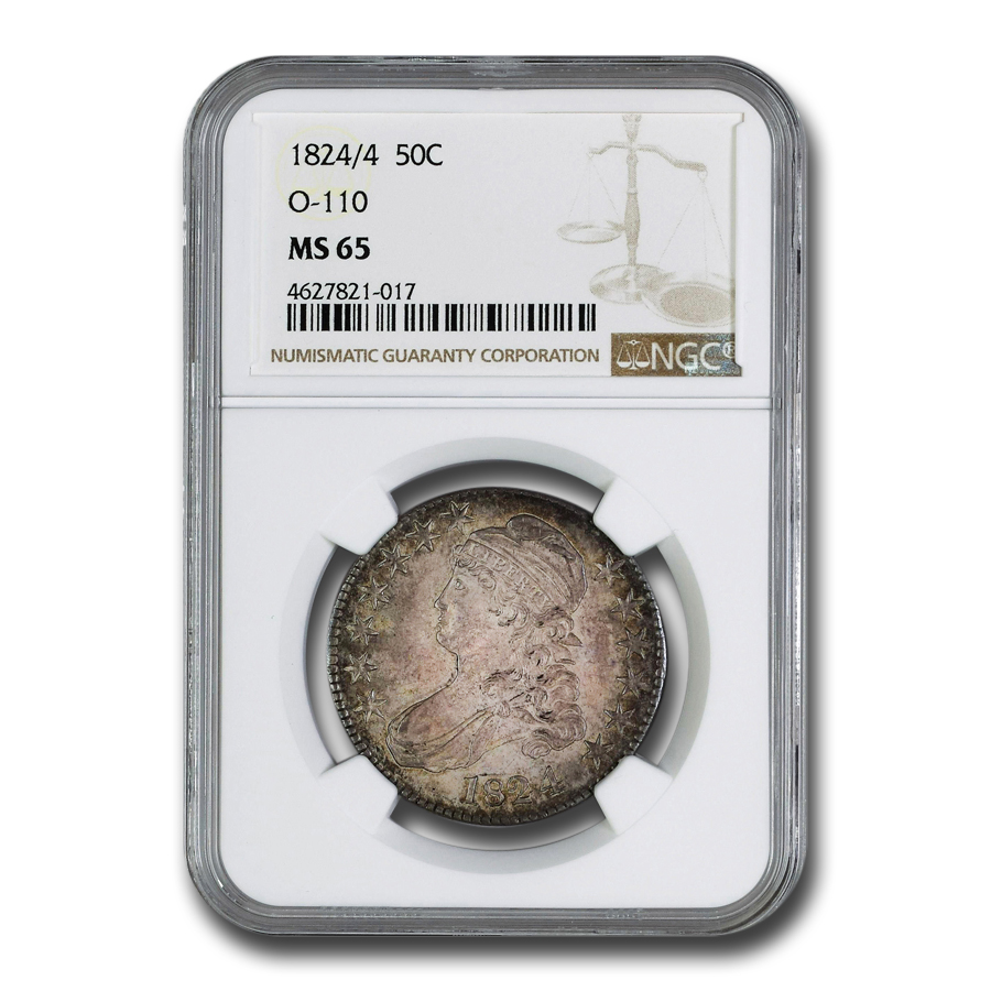 Buy 1824/4 Bust Half Dollar MS-65 NGC (O-110)