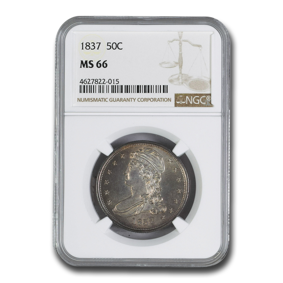 Buy 1837 Reeded Edge Half Dollar MS-66 NGC