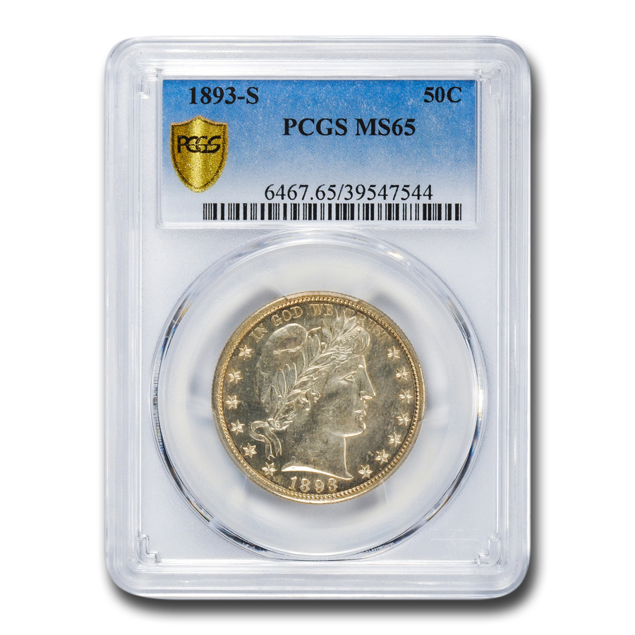 Buy 1893-S Barber Half Dollar MS-65 PCGS