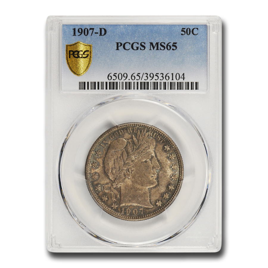 Buy 1907-D Barber Half Dollar MS-65 PCGS