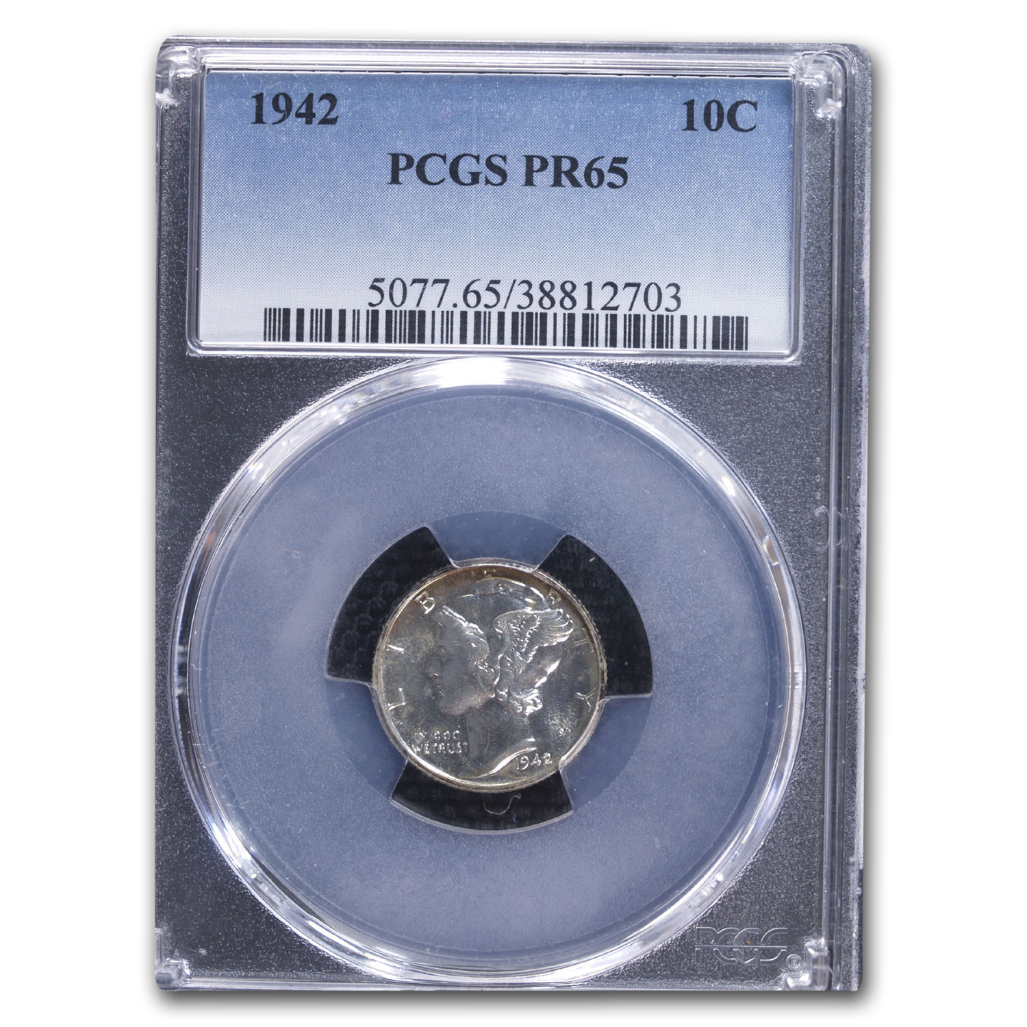 Buy 1942 Mercury Dime PR-65 PCGS