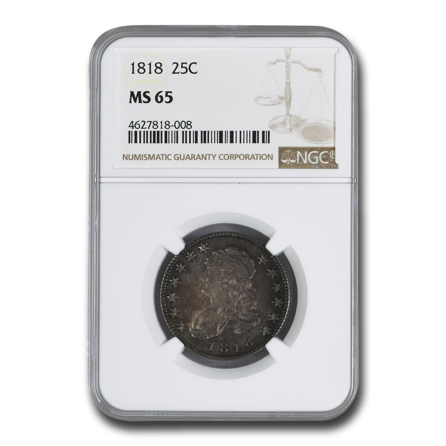 Buy 1818 Capped Bust Quarter MS-65 NGC