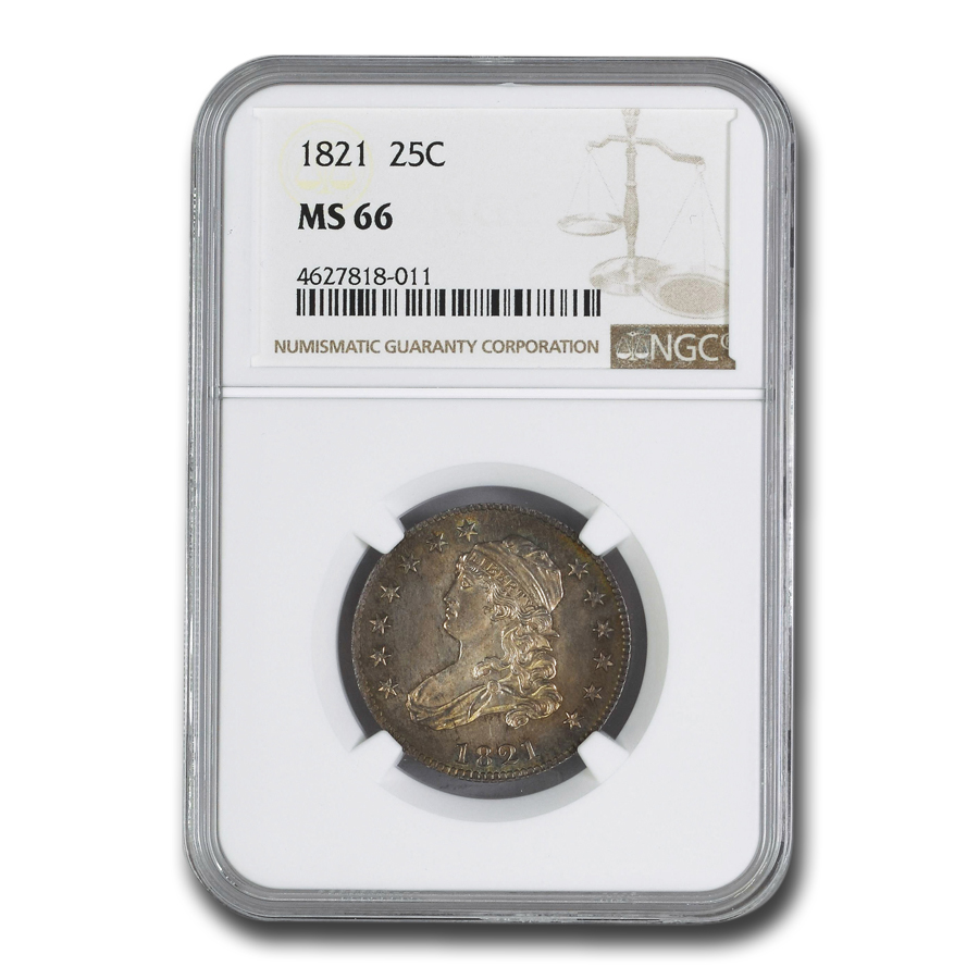 Buy 1821 Capped Bust Quarter MS-66 NGC