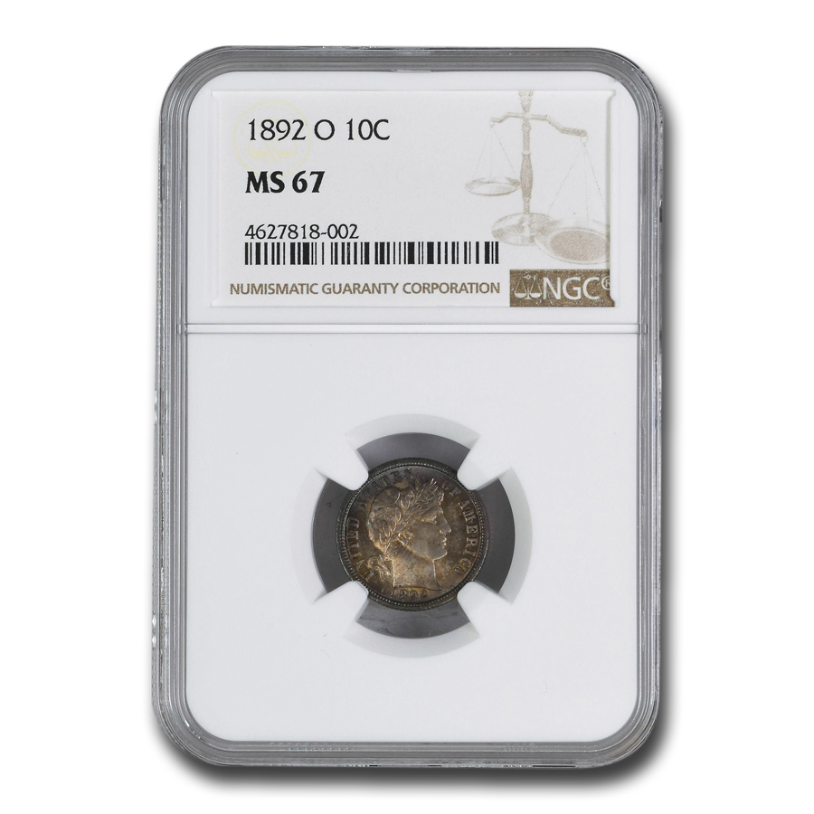 Buy 1892-O Barber Dime MS-67 NGC