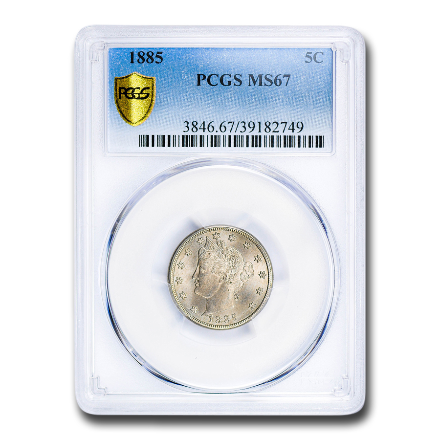 Buy 1885 Liberty Head V Nickel MS-67 PCGS