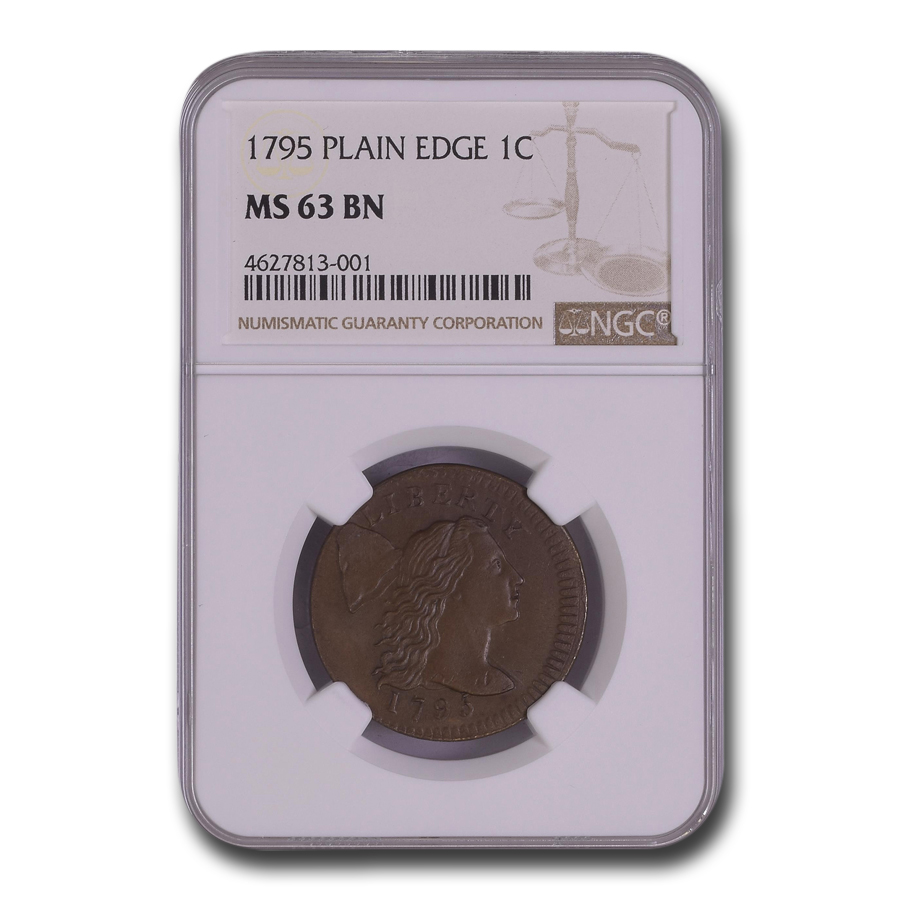Buy 1795 Liberty Cap Large Cent MS-63 NGC (Brown, Plain Edge)
