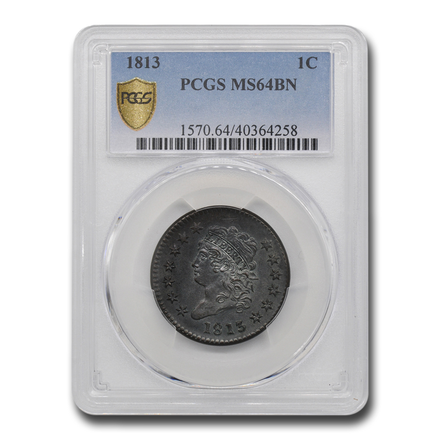 Buy 1813 Large Cent MS-64 PCGS (Brown)