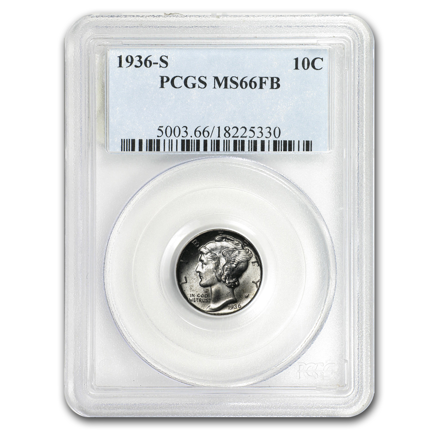 Buy 1936-S Mercury Dime MS-66 PCGS (FSB)