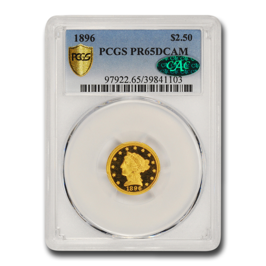 Buy 1896 $2.50 Liberty Gold Quarter Eagle PR-65 DCAM PCGS CAC