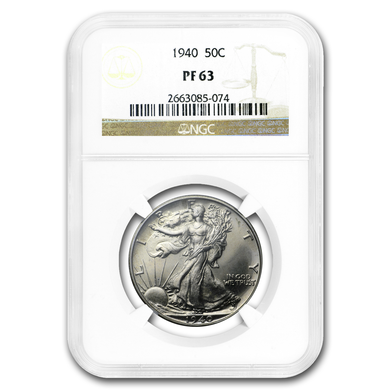 Buy 1940 Walking Liberty Half Dollar PF-63 NGC