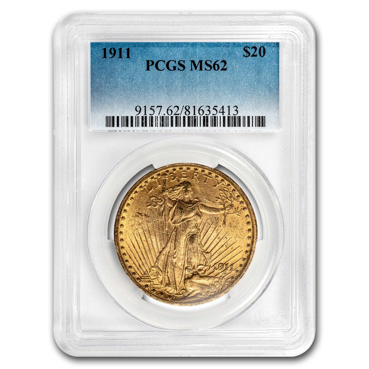 Buy 1911 $20 Saint-Gaudens Gold Double Eagle MS-62 PCGS - Click Image to Close