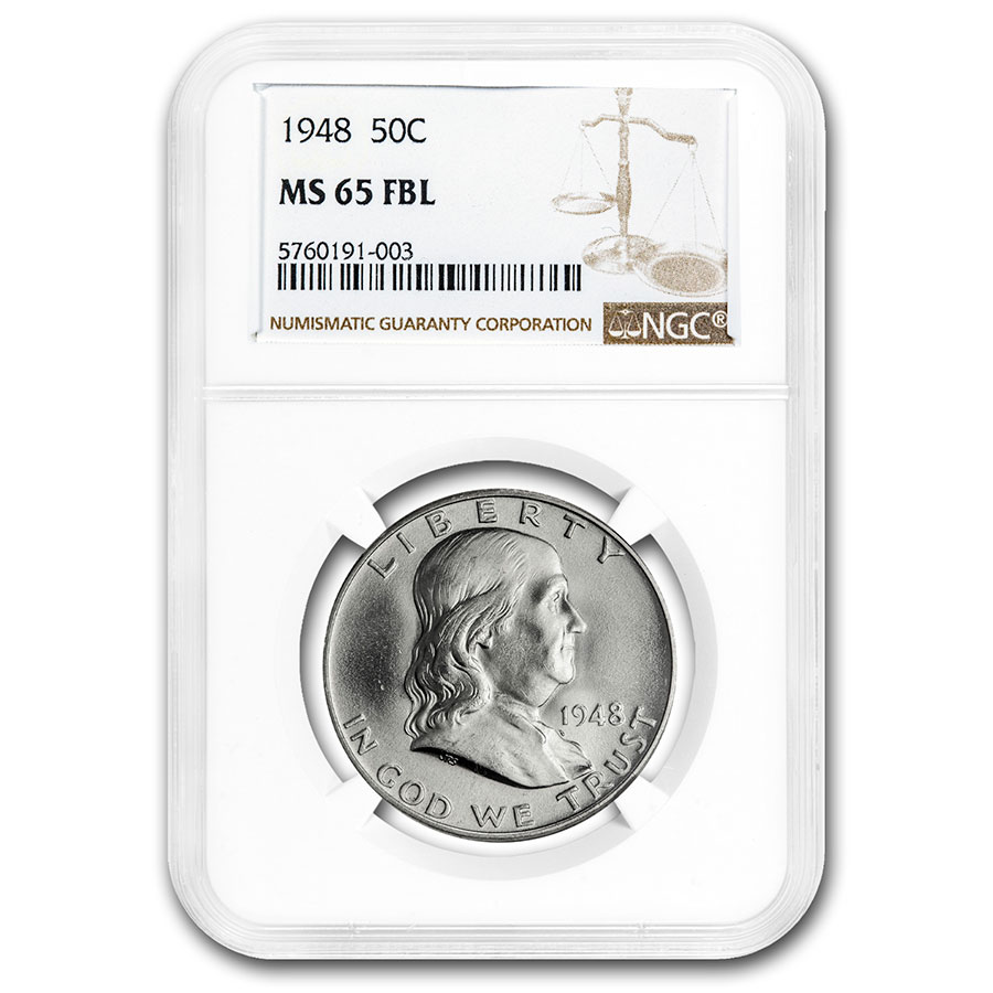 Buy 1948 Franklin Half Dollar MS-65 NGC (FBL)