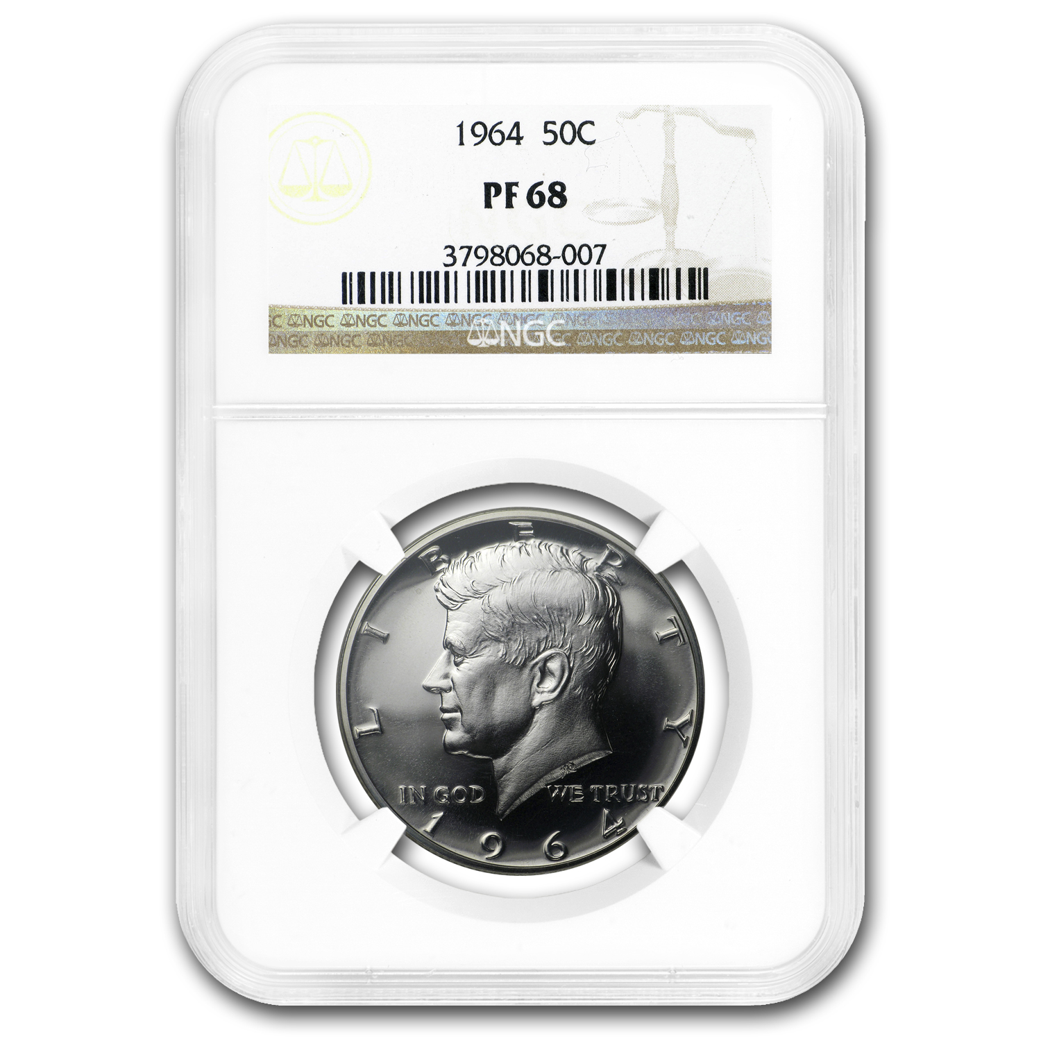 Buy 1964 Kennedy Half-Dollar PF-68 NGC