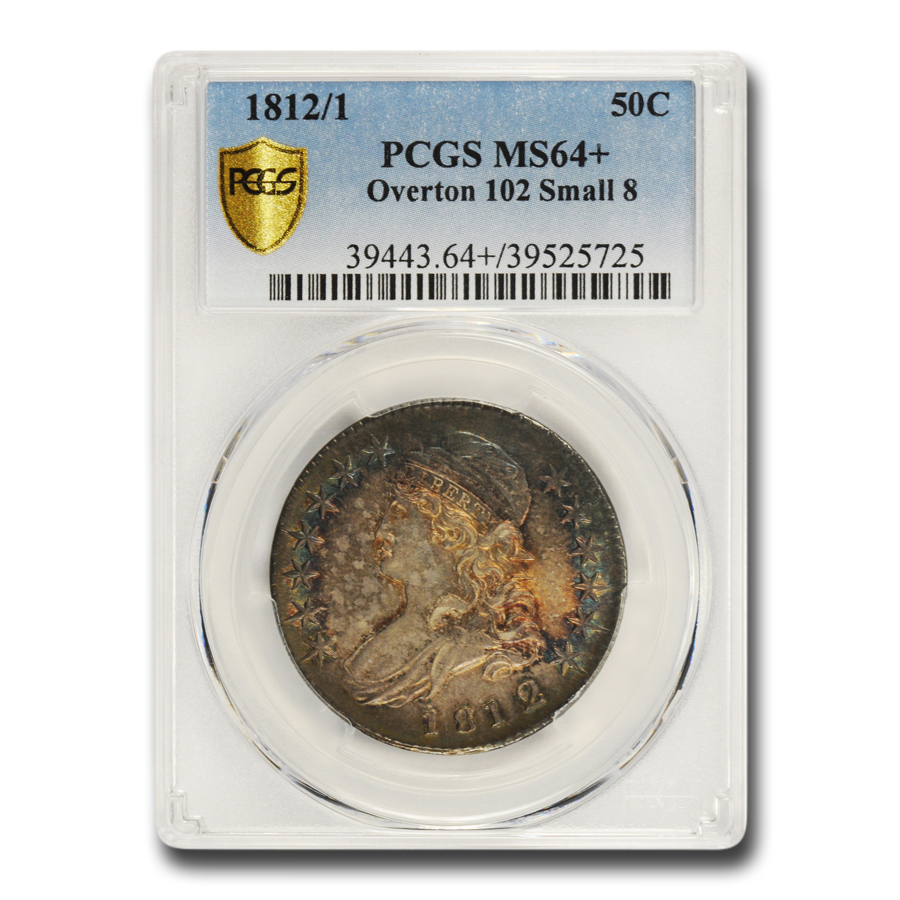 Buy 1812/1 Bust Half Dollar MS-64+ PCGS (O-102, Small 8)