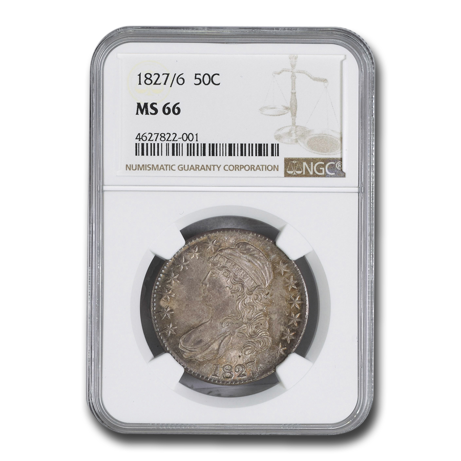 Buy 1827/6 Bust Half Dollar MS-66 NGC