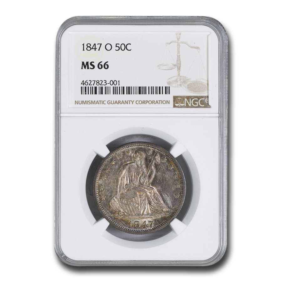 Buy 1847-O Liberty Seated Half Dollar MS-66 NGC