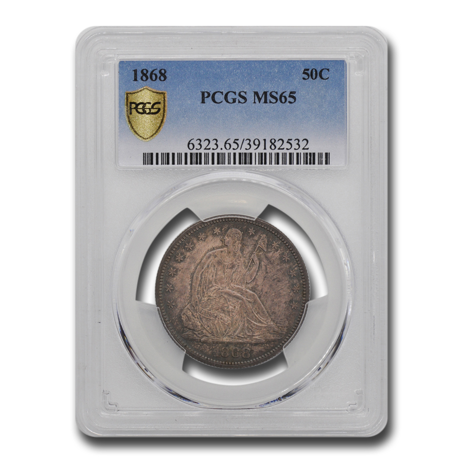 Buy 1868 Liberty Seated Half Dollar MS-65 PCGS