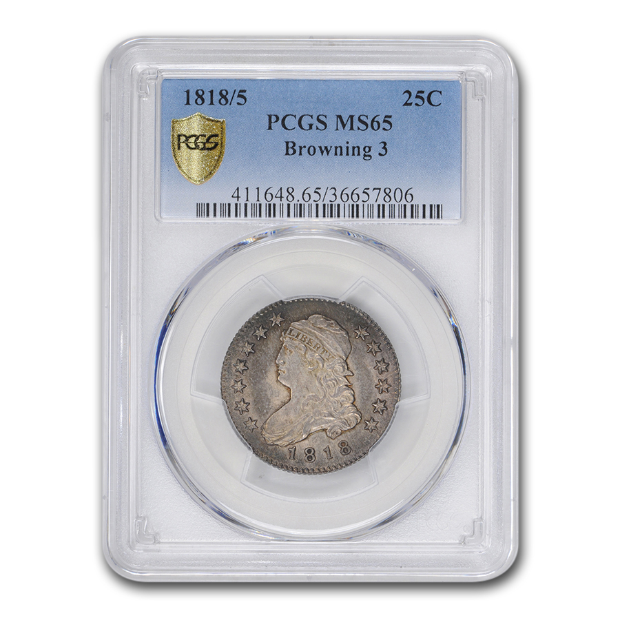Buy 1818/5 Capped Bust Quarter MS-65 PCGS (Browning 3) - Click Image to Close