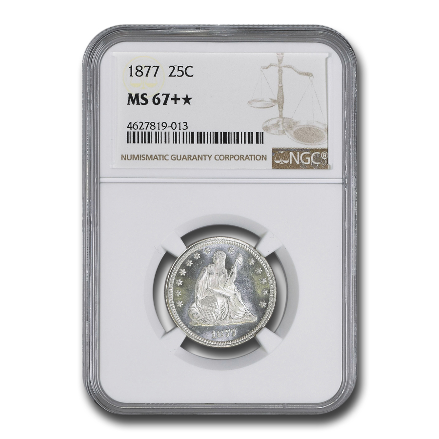 Buy an MS-67+ 1877 Liberty Seated Quarter