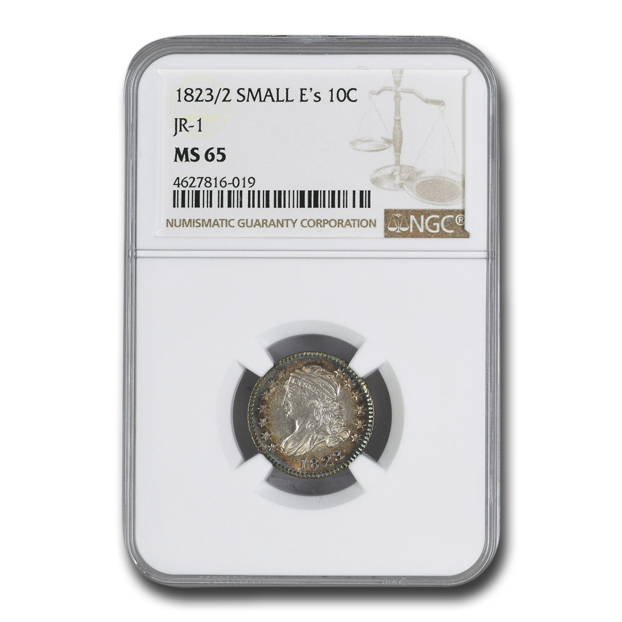 Buy 1823/2 Capped Bust Dime MS-65 NGC (Small E's JR-1)