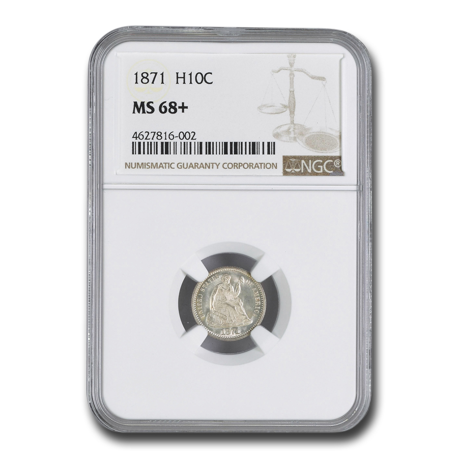 Buy 1871 Liberty Seated Half Dime MS-68+ NGC - Click Image to Close