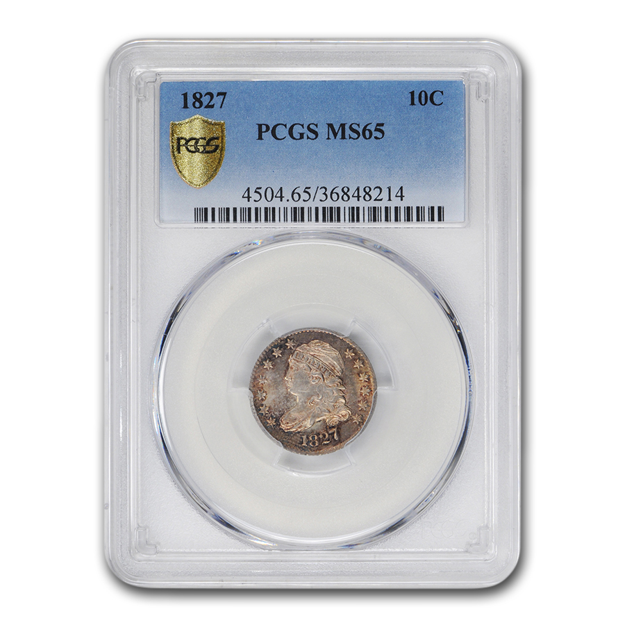 Buy 1827 Capped Bust Dime MS-65 PCGS