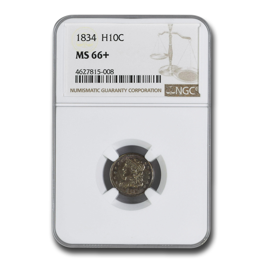 Buy 1834 Capped Bust Half Dime MS-66+ NGC - Click Image to Close