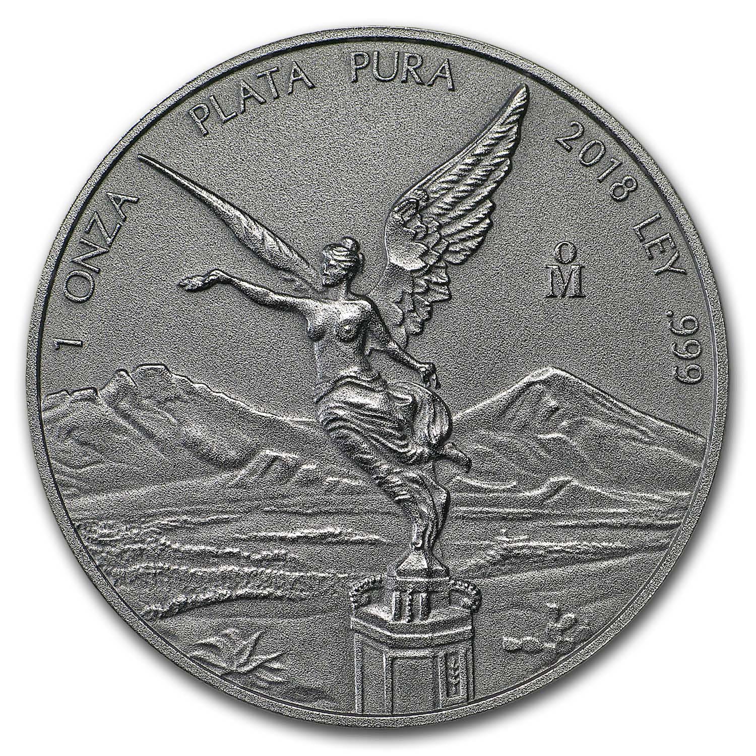 Buy 2018 Mexico 1 oz Silver Libertad Antiqued Finish - Click Image to Close