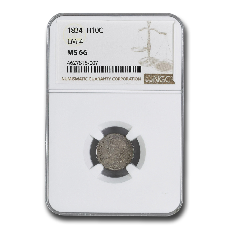 Buy 1834 Capped Bust Half Dime MS-66 NGC (LM-4) - Click Image to Close