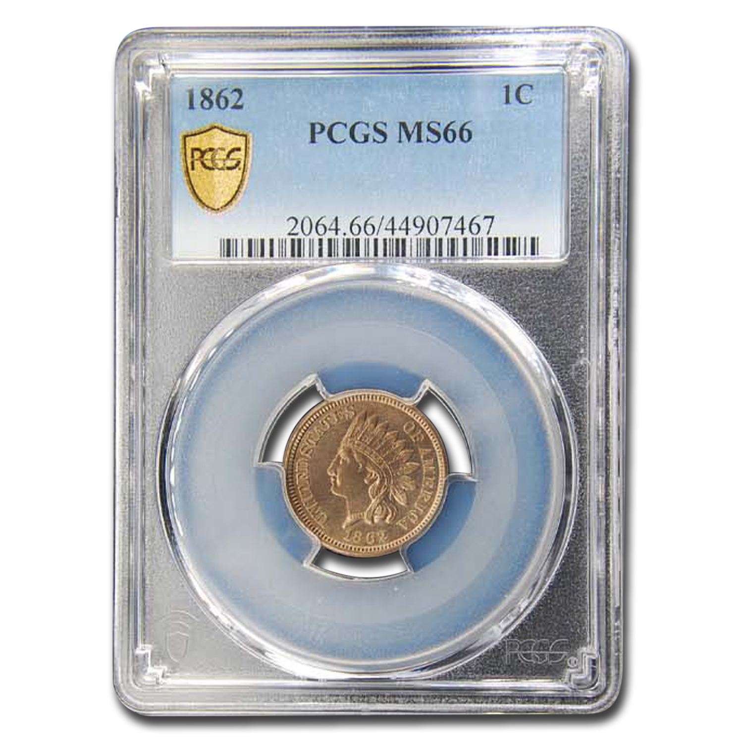 Buy 1862 Indian Head Cent MS-66 PCGS