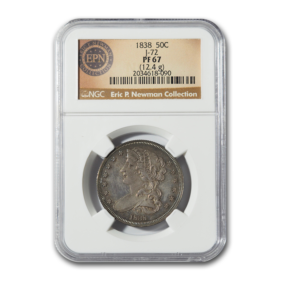 Buy 1838 Kneass/Gobrecht Pattern Half Dollar PF-67 NGC (J-72, 12.4 g)