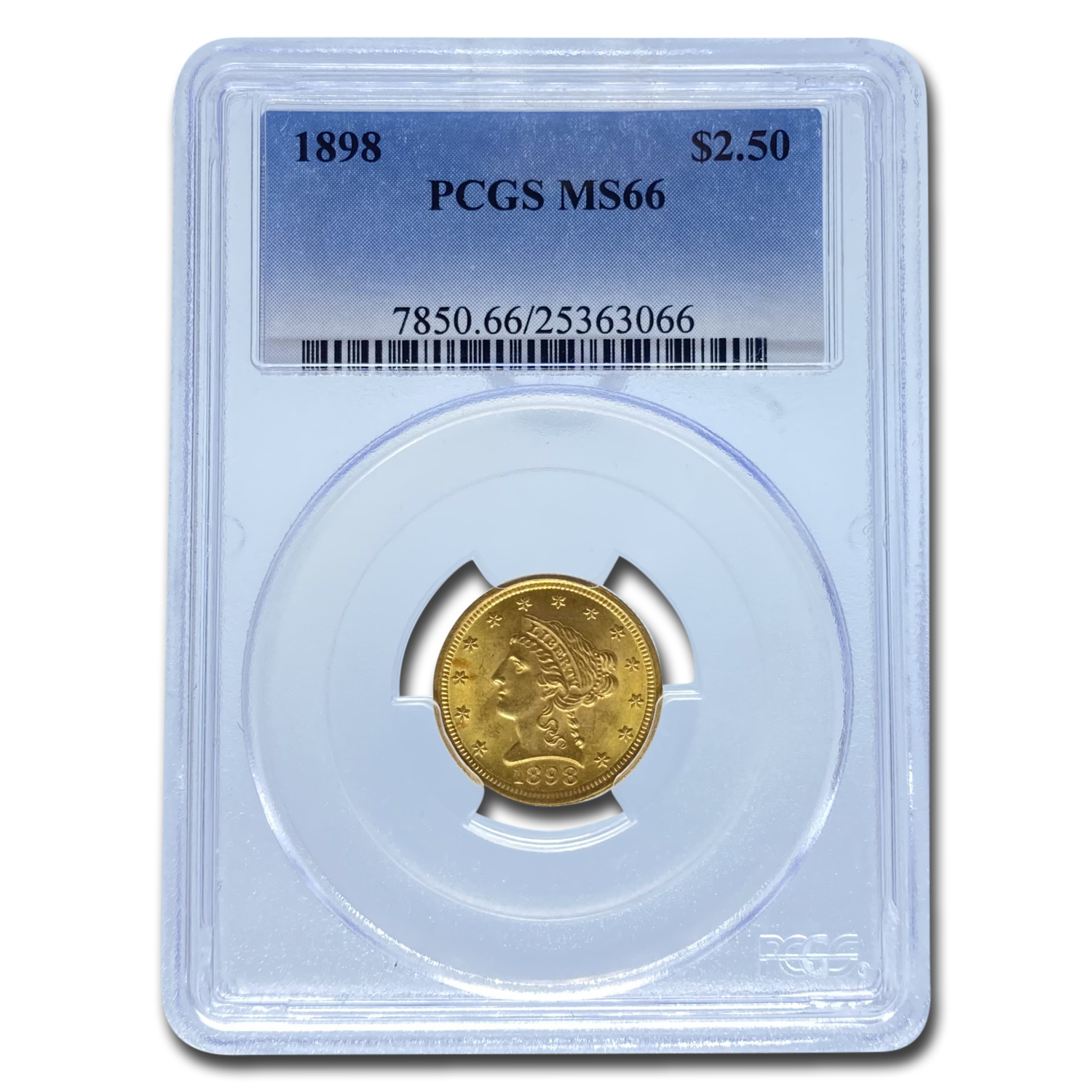Buy 1898 $2.50 Liberty Gold Quarter Eagle MS-66 PCGS