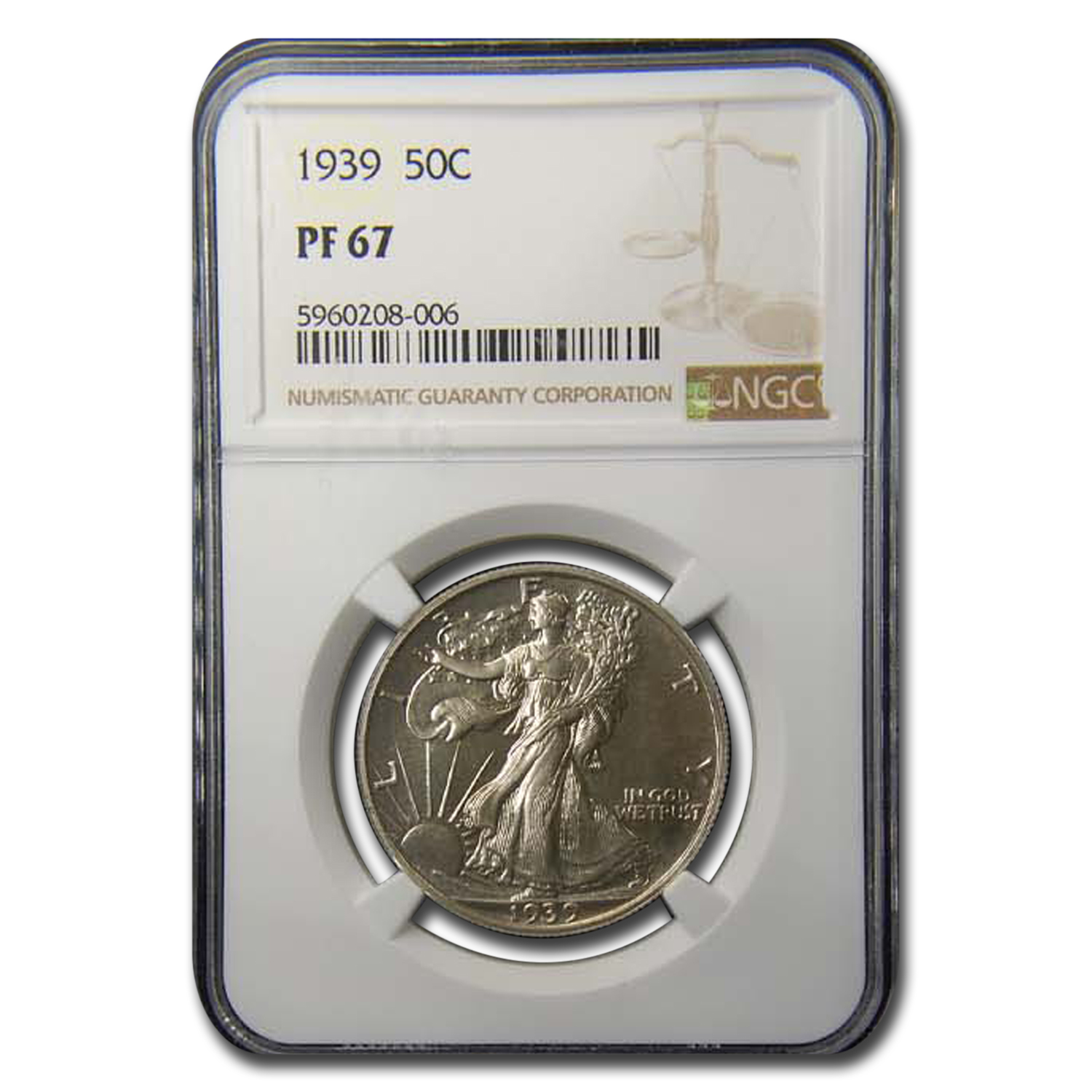 Buy 1939 Walking Liberty Half Dollar PF-67 NGC