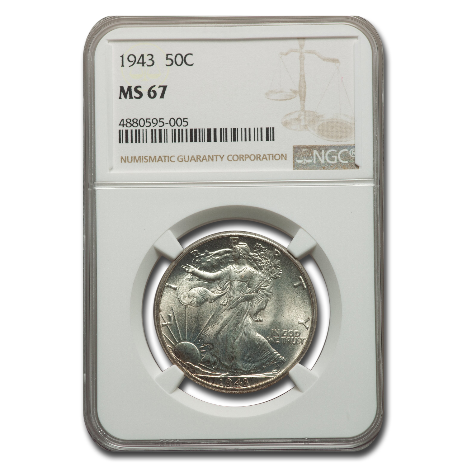 Buy 1943 Walking Liberty Half Dollar MS-67 NGC