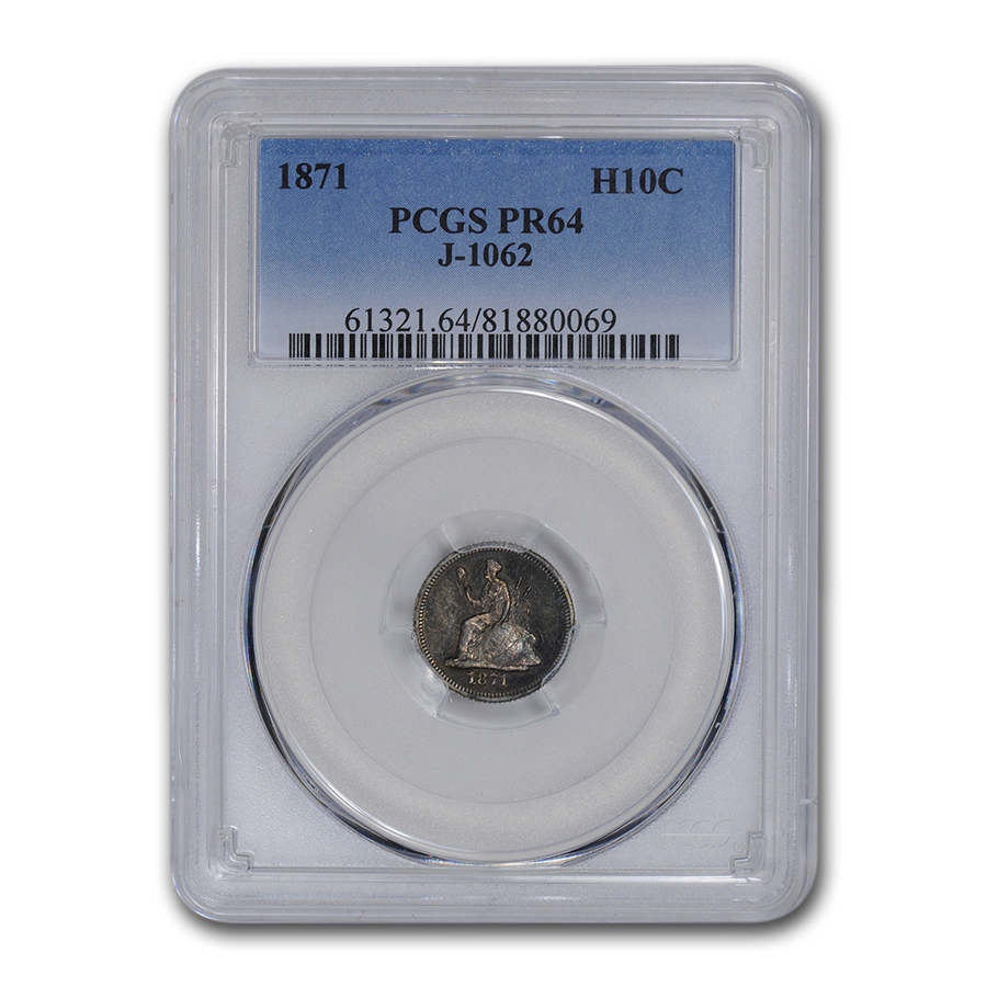 Buy 1871 Liberty Seated Half Dime Pattern PR-64 PCGS (J-1062)