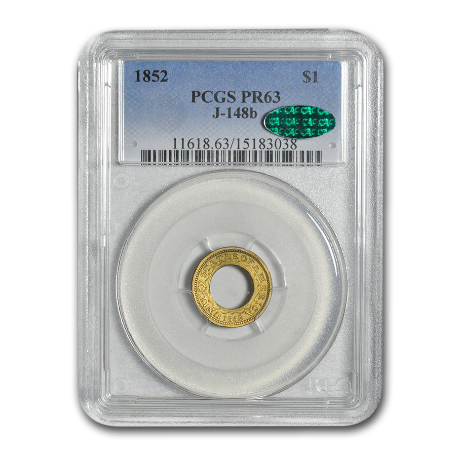 Buy 1852 $1 Pattern Gold Dollar PR-63 PCGS CAC (J-148B)