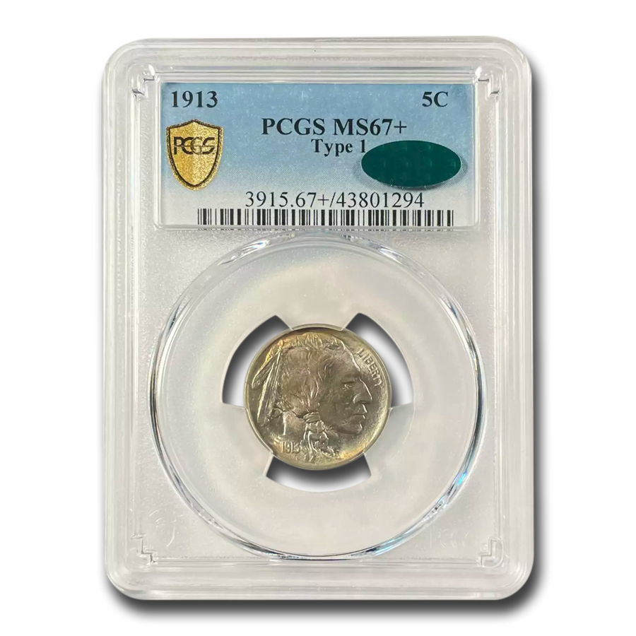 Buy 1913 Buffalo Nickel Type-I MS-67+ PCGS CAC