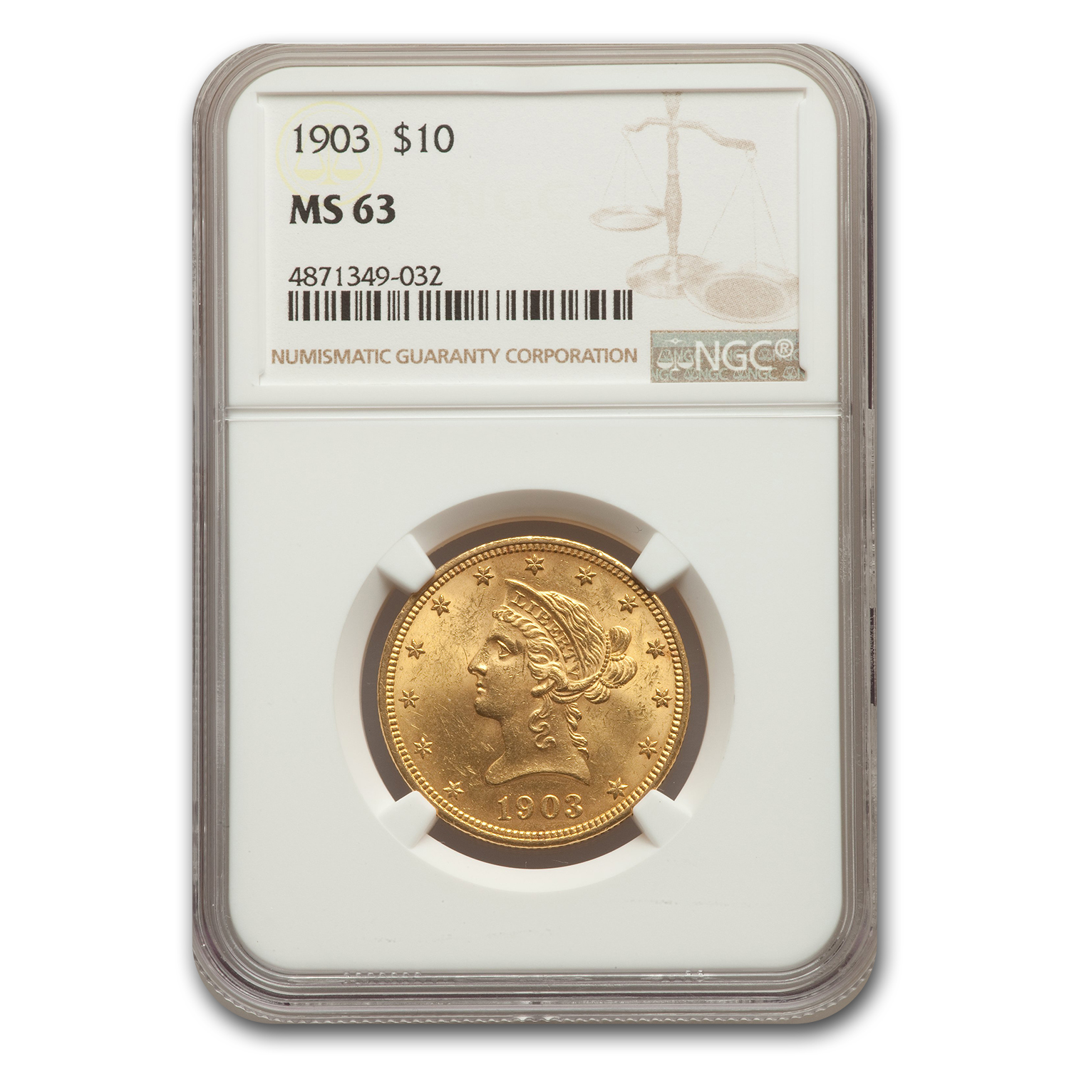 Buy 1903 $10 Liberty Gold Eagle MS-63 NGC