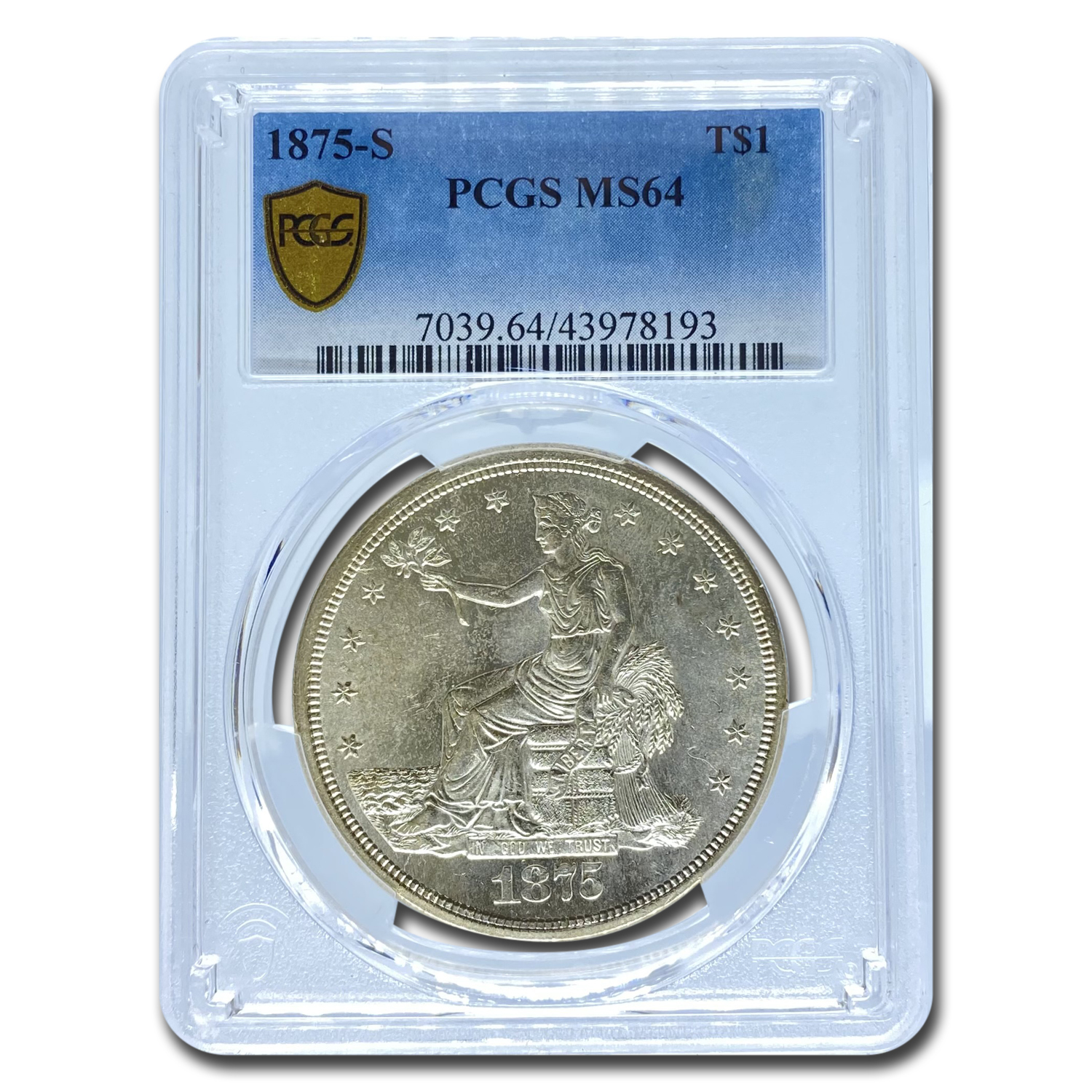 Buy 1875-S Trade Dollar MS-64 PCGS