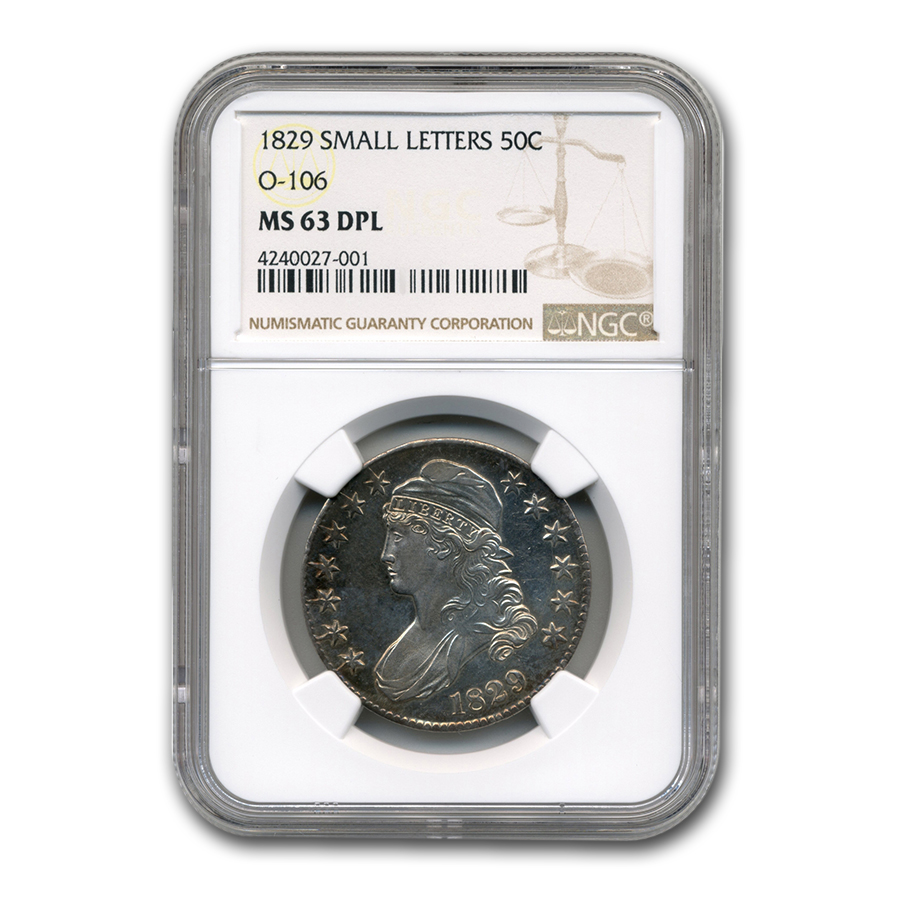 Buy 1829 Bust Half Dollar MS-63 DPL NGC (O-106, Sm Letters)